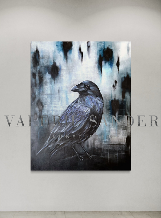 THE RAVEN Druck auf ALUDIBONDplatte mit Plexiglas